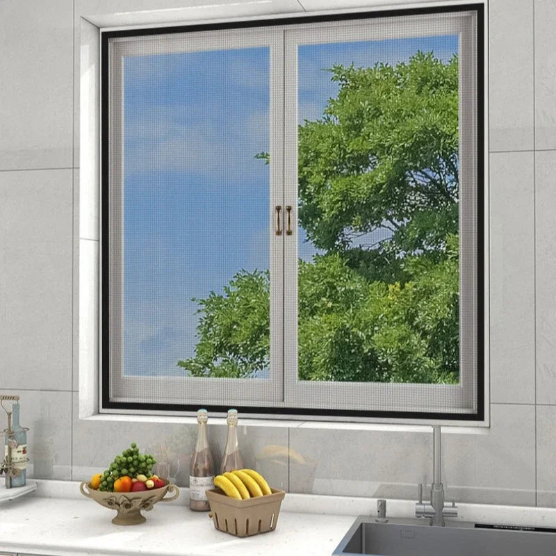 No Drilling Self Adhesive Window Mosquito Net | DIY Insect Screen for Home