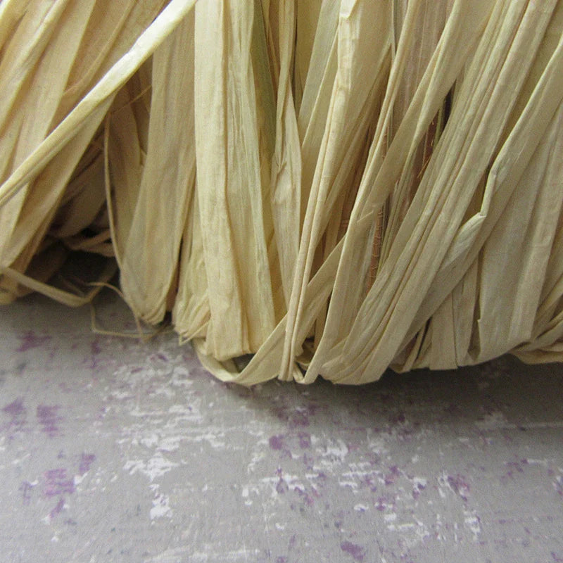 Natural Raffia Straw Rope | 50-Piece Eco-Friendly Craft Twine for Wedding Invitations, Gift Wrapping, and Party Decorations