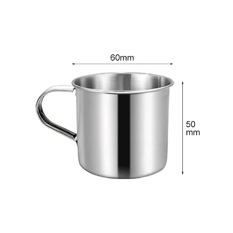 Stainless Steel Coffee Mug with Handle | Portable Travel Camping Cup