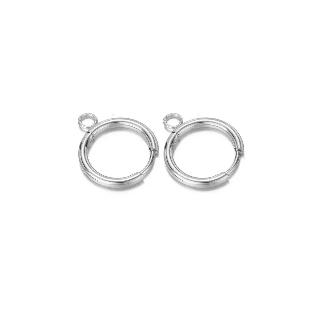 Stainless Steel Gold Earring Hooks with Ear Posts and Jump Rings | DIY Jewelry Making Supplies