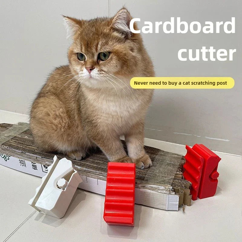 DIY Cat Scratching Board Maker Kit | Compact Cardboard Cutting Tool for Homemade Scratchers