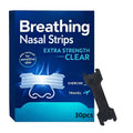 30 Pcs Upgraded Black Anti-Snore Strips | Breathable All-Night Comfort Nose Patches
