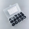 200-Piece Rubber O-Ring Assortment Box | Faucet and Hose Connector Seal Kit