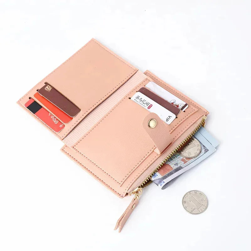 Ultra-Thin PU Wallet for Women | Simple Student Coin Purse