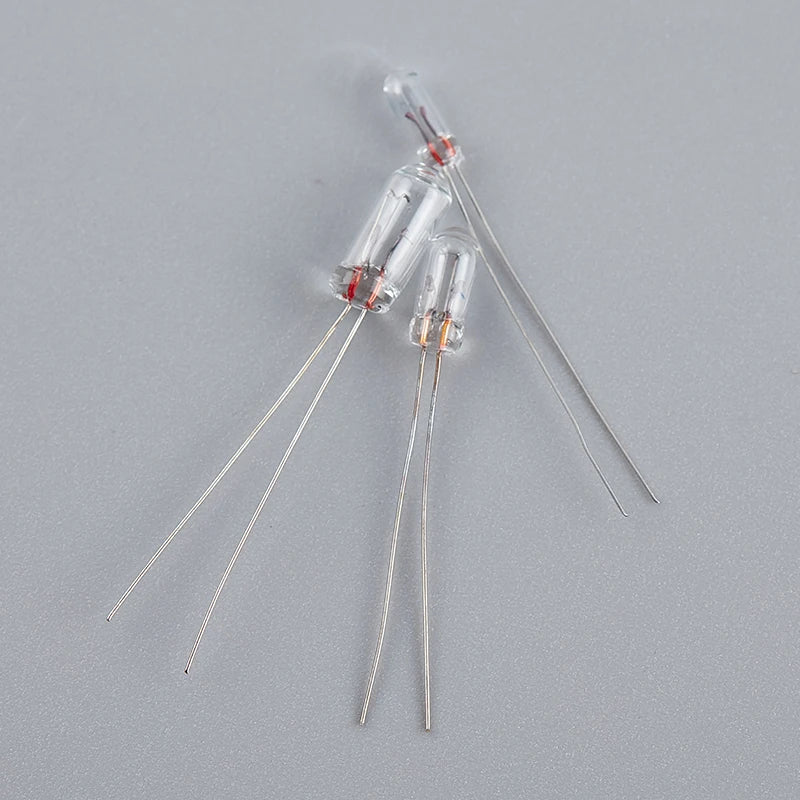 10pcs Miniature Lamp Bulbs | 0.07A 3mm 4mm 5mm 3V 6V 9V 12V 24V Edison Incandescent Filament Rice Lights
