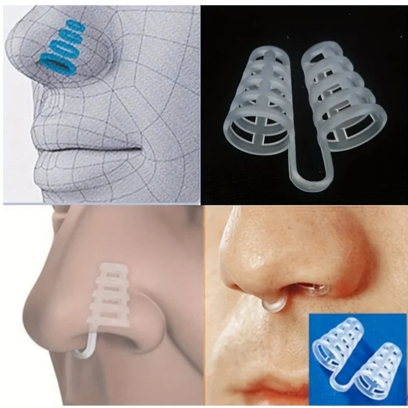 8-Color Anti-Snoring Nose Clip | No-Electricity Sleep Aid