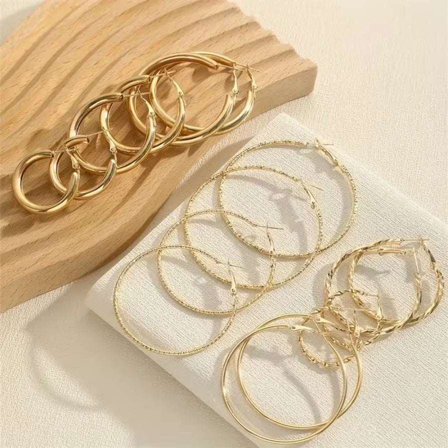 8 Pairs Dangle Earrings Set | Versatile Fashion Earrings for Women
