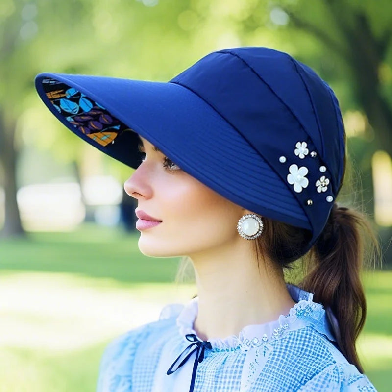 Sun Protection Hat for Women | Foldable UV Guard Visor