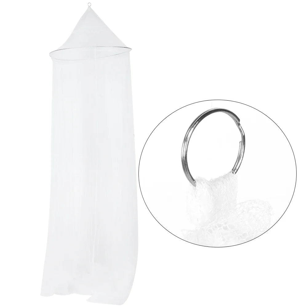 Round Dome Mesh Lace Mosquito Net Canopy | Bed Netting for Children and Girls Room Decoration