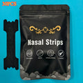 30 Pieces Black Adhesive Nasal Strips | Advanced Cough Relief Strips, Extra Long-Lasting