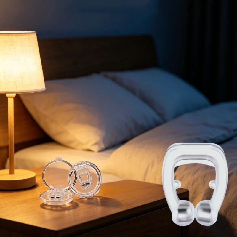 Portable Anti-Snore Nose Clips 6 Pack | Physical Nasal Dilator for Better Sleep
