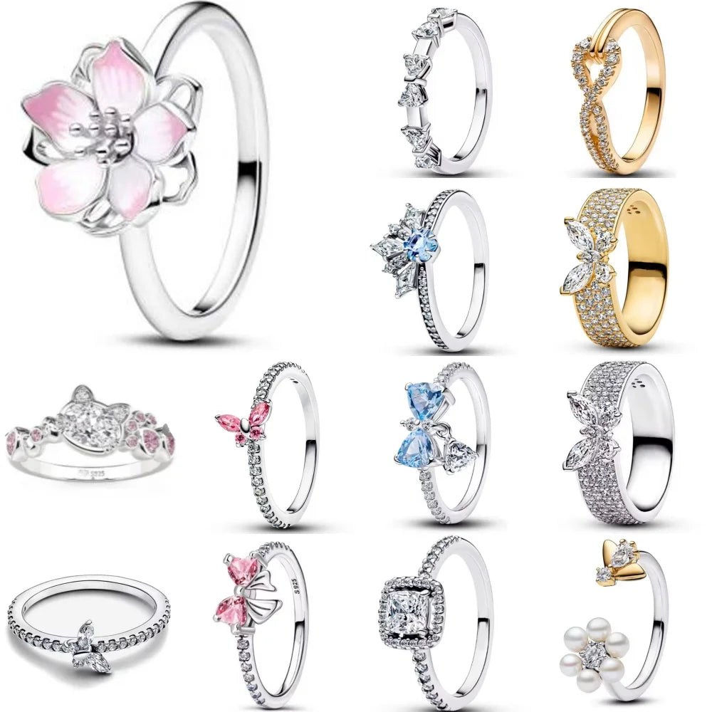 925 Sterling Silver Lotus Bow Ring | Elegant Women's Gift Ring