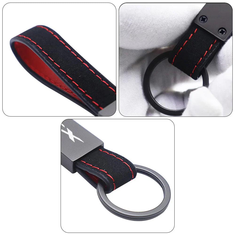 PCX Motorcycle Keychain | Leather Key Ring for Honda PCX125 PCX150 PCX160