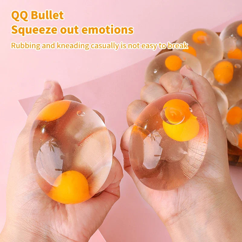 1PC Tricky Decompression 3D Egg Pinch Ball | Silicone Push Bubble Stress Relief Toy