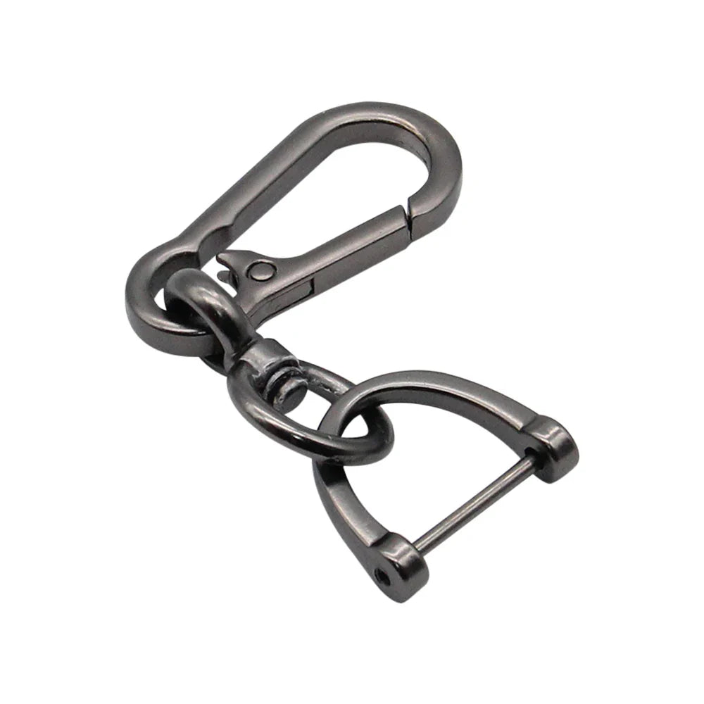 Anti-Lost Car Key Pendant | Creative Simple Stainless Steel Keychain with Strong Carabiner