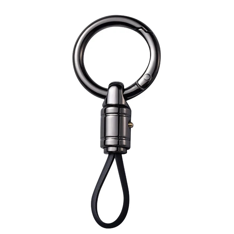 Metal Keychain for Men | Premium Anti-Lost Car Key Ring with Belt Clip