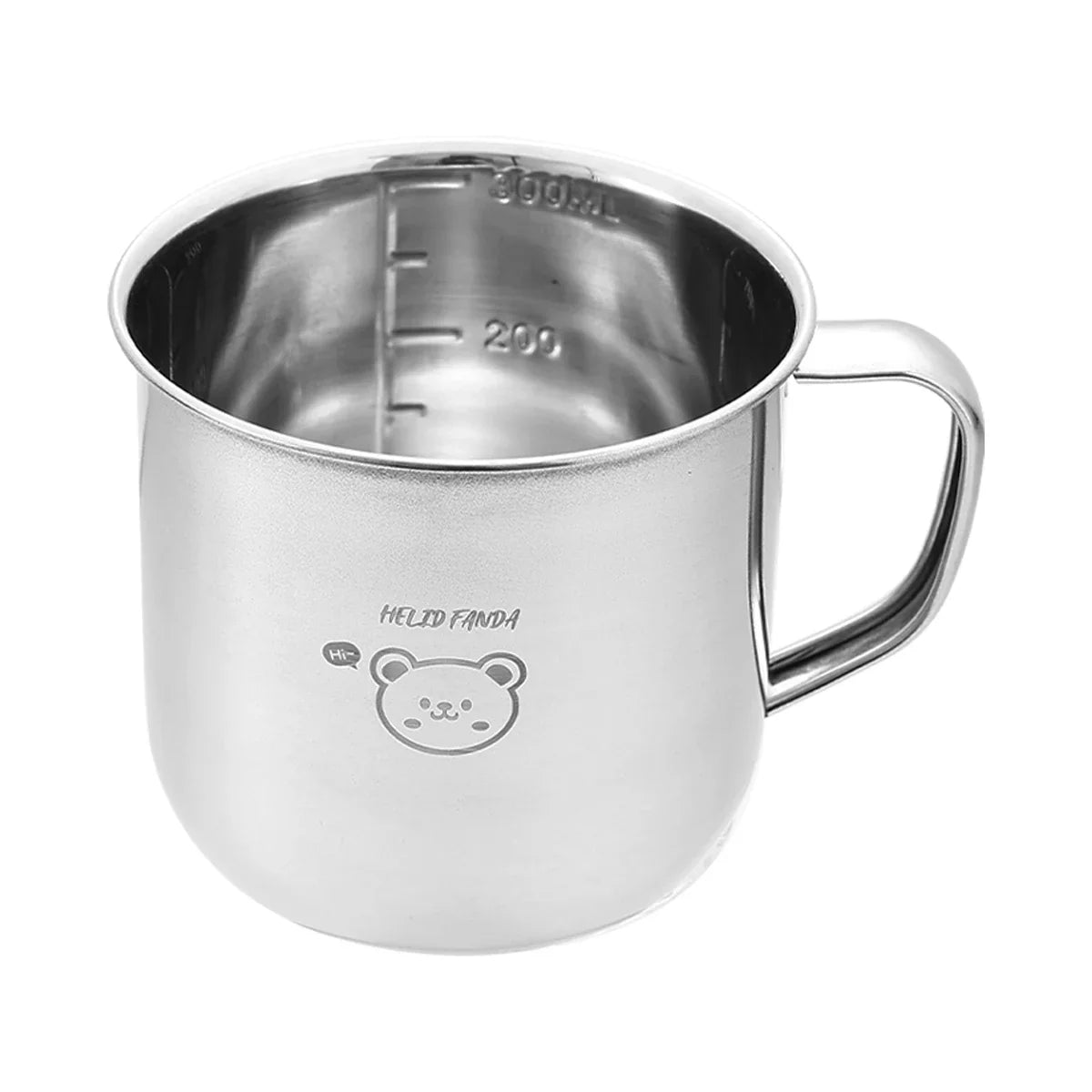 Stainless Steel Kids Water Cup with Handle | 300ml Anti-Scald Mini Mug