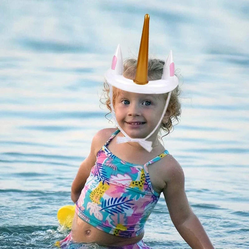 Unicorn Inflatable Ring Toss Game | Kids Birthday Party Beach Pool Toy