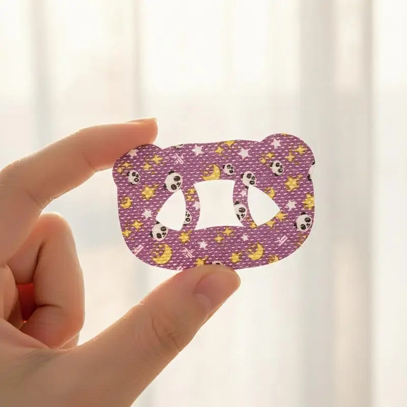 Childrens Anti Snoring Stickers | Cartoon Bear O-Shaped Mouth Patch for Sleep