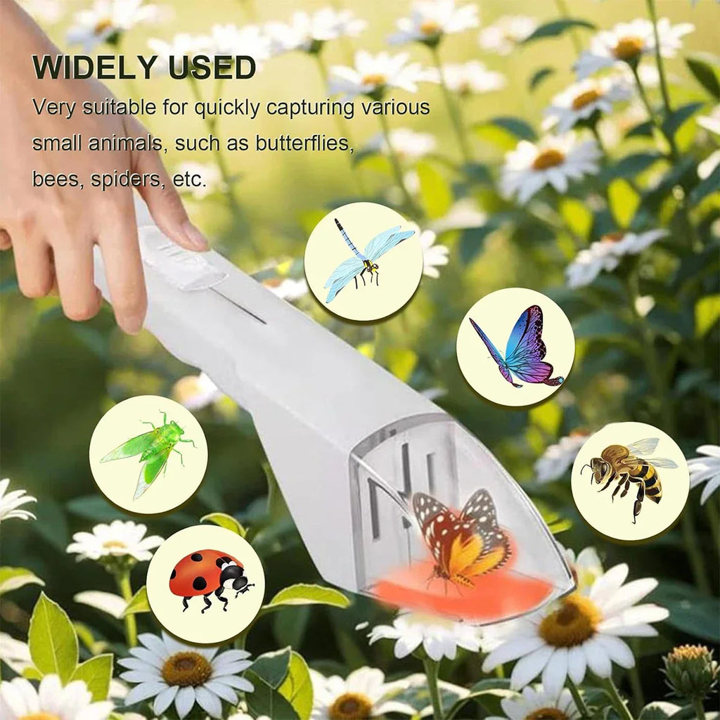 Clear and Humane Insect Catcher | Contactless Bug Trap for Kids and Adults