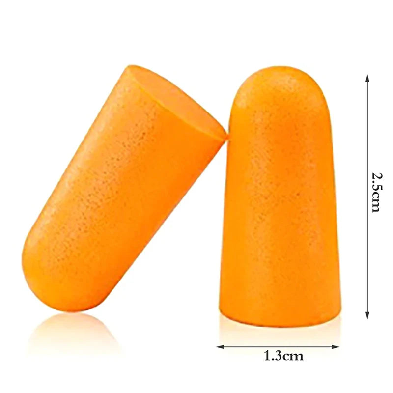 10 Pairs Soft Foam Ear Plugs for Sleeping Travel Noise Reduction | Tapered Comfort Earplugs