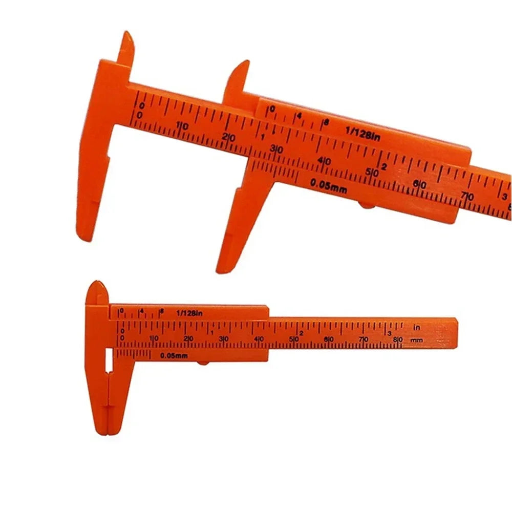 Student Plastic Vernier Caliper 0-80mm | Precision Measuring Tool for Students and DIY