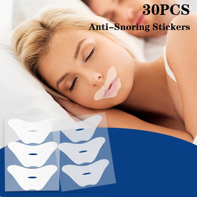 30Pcs Anti Snoring Mouth Tape | Nasal Breathing Strips for Adults