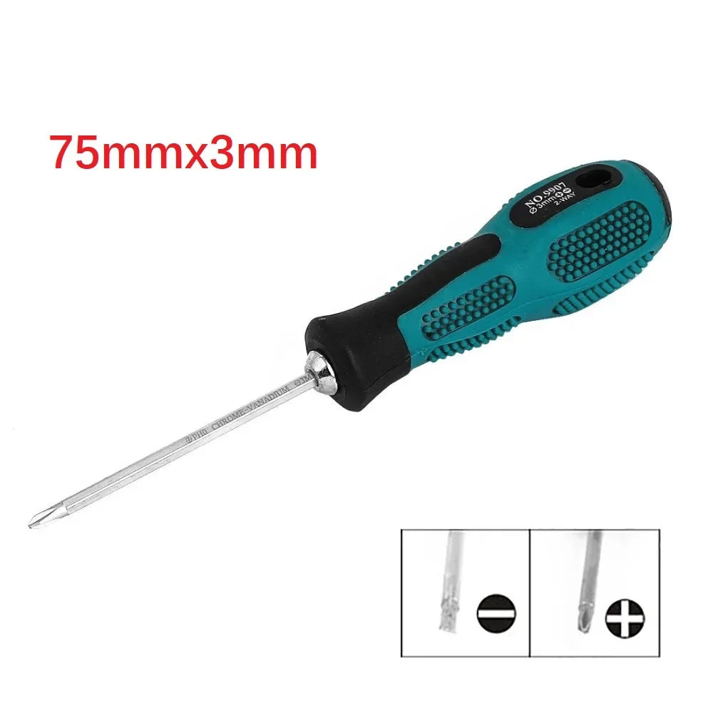 Dual-use Slotted Cross Screwdriver Handle | 3x75mm Bolt Driver