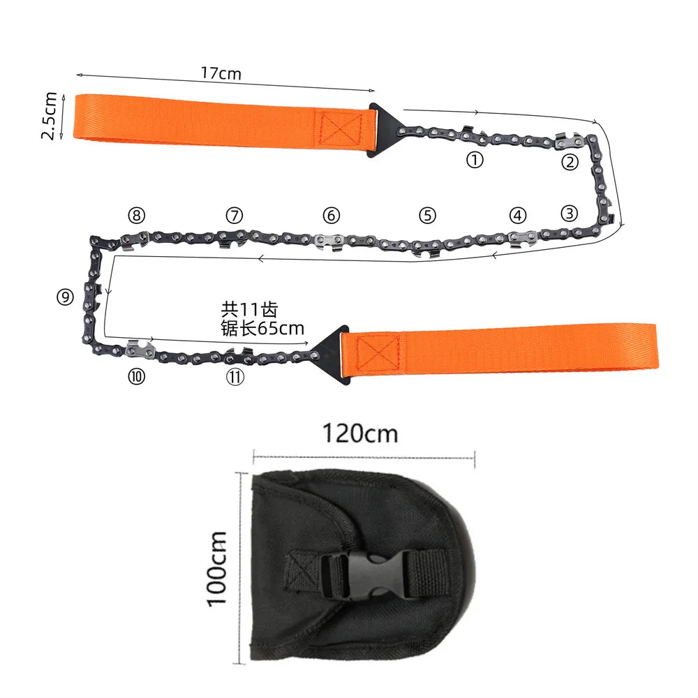 Portable Hand-Drawn Wire Saw | Outdoor Survival Chain Saw Tool