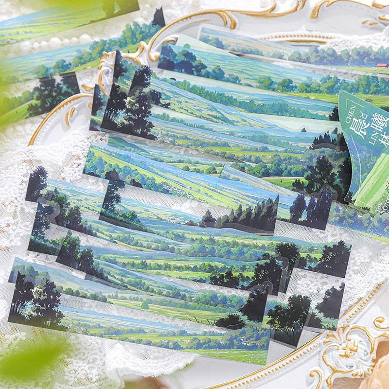 Natural Scenery Sticker Pack | 20 Landscape Stickers for Junk Journal and Scrapbooking