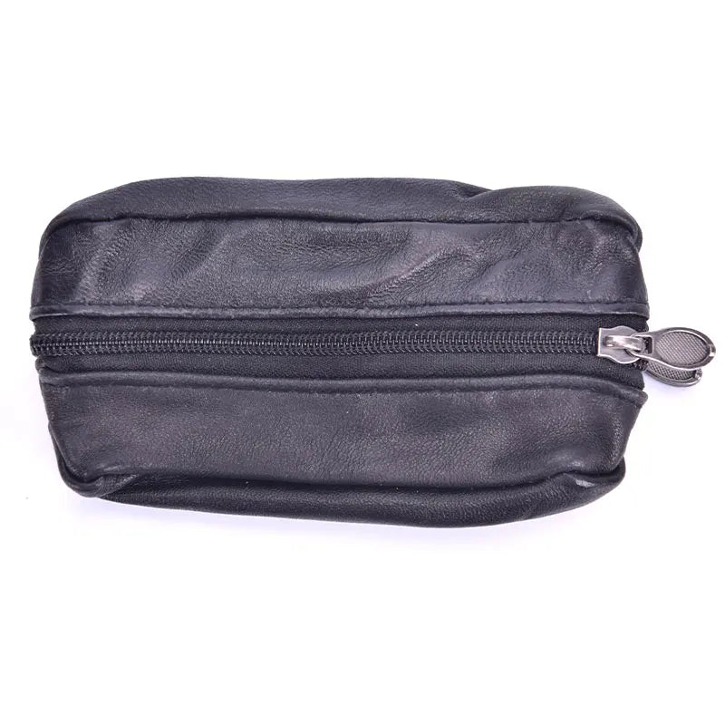 Mini Zipper Soft Purse | Unisex Small Wallet for Money and Pocket Change