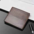 Men's Slim PU Leather Wallet | Business Credit Card Holder
