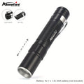 Alonefire 3W XPE LED Mini Penlight Flashlight | Portable Zoom Pocket Torch