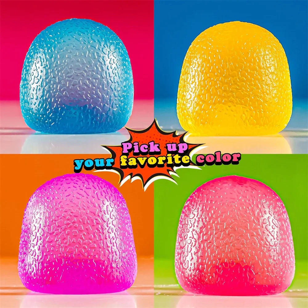 Textured Squishy Squeeze Toy | Malt Sugar Filled Stress Cube Fidget Toy
