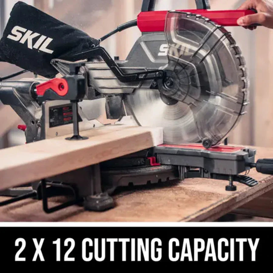 SKIL MS6305-00 10" 15Amp Dual Bevel Sliding Compound Corded Miter Saw