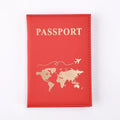World Map Passport Cover | PU Leather Travel Wallet