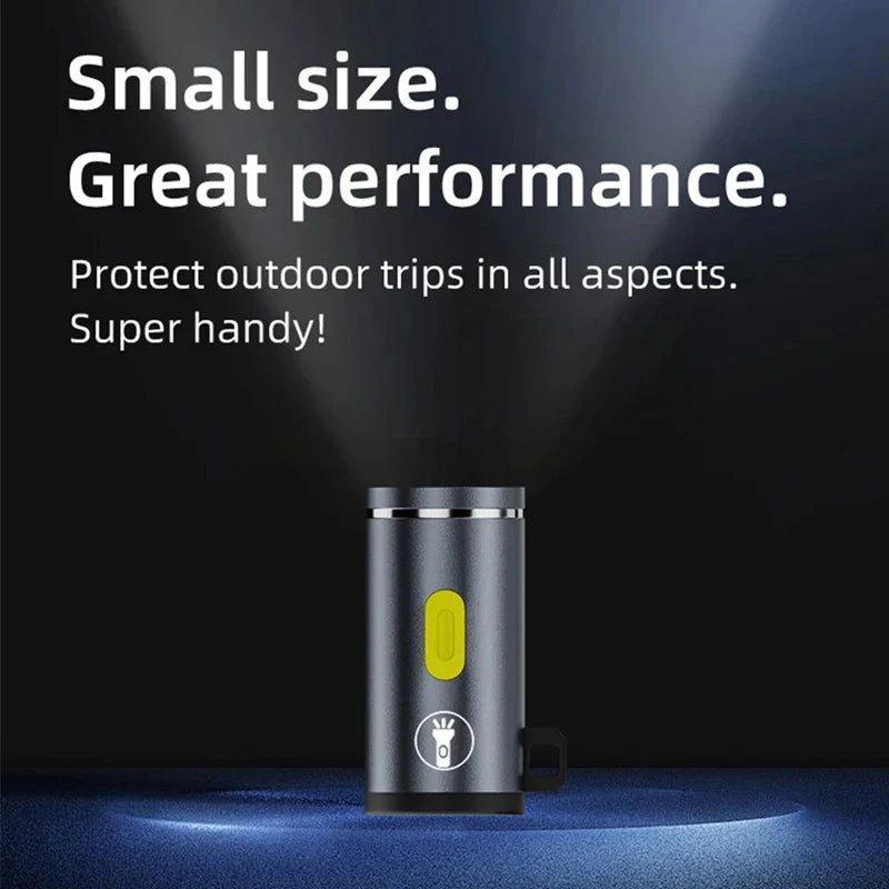 Mini Type-C LED Flashlight | Rechargeable Portable Keychain Light