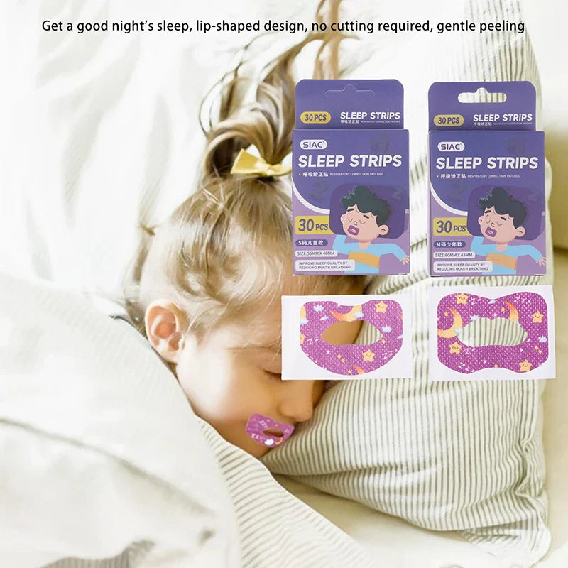Children Anti-Snoring Mouth Breathing Correction Stickers | 30 Pack for Better Night Sleep