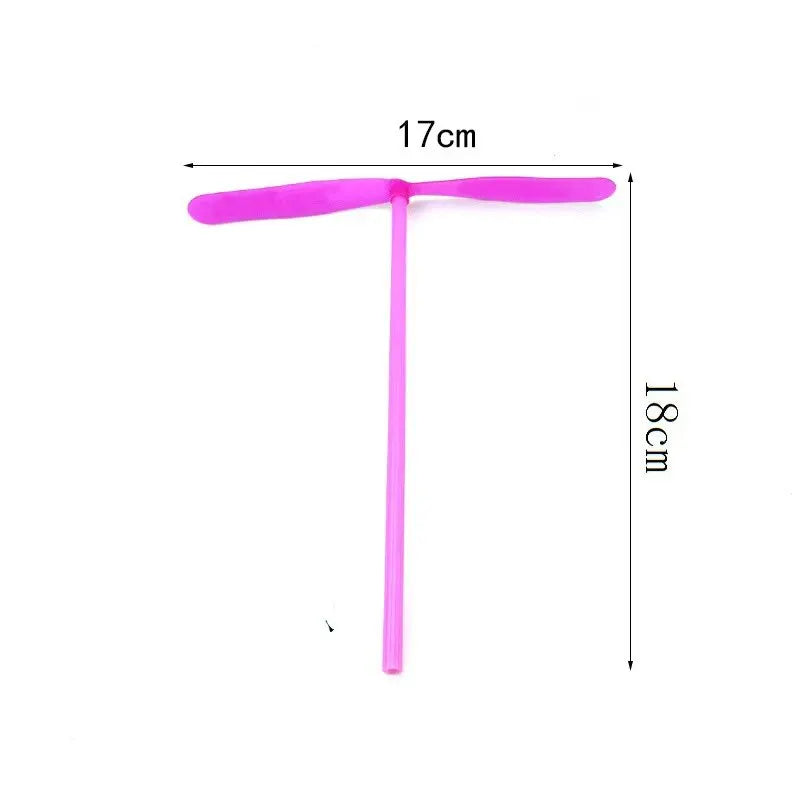 Plastic Bamboo Dragonfly Outdoor Toy | Flying Arrow Propeller Toy for Kids