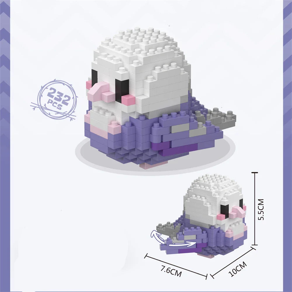 Cute Bird Building Blocks Set | Creative Educational Toy for Teens and Adults