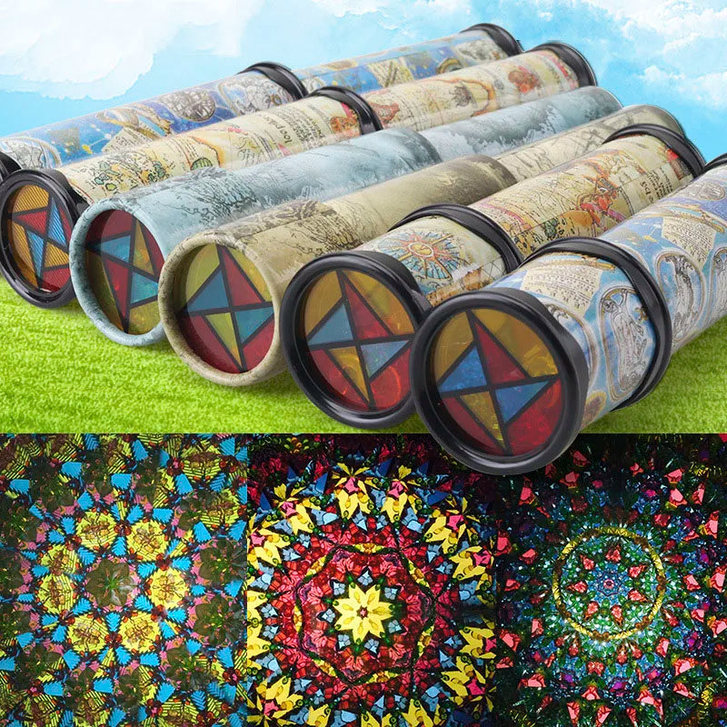 Scalable Kaleidoscope Toy | 30cm Magic Rotating Educational Toy for Kids