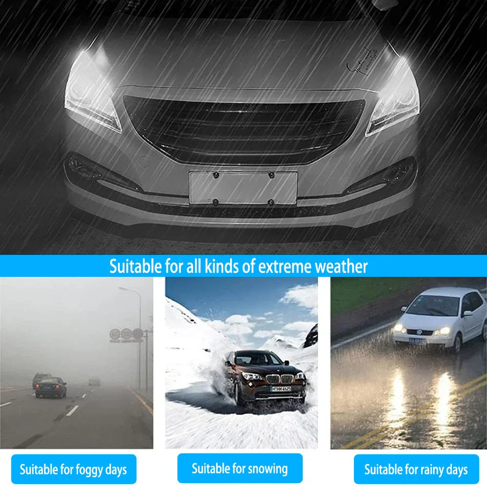 LED DRL Car Daytime Running Light Flexible Waterproof Strip | Auto Headlights White Turn Signal Brake Flow Lights 12V
