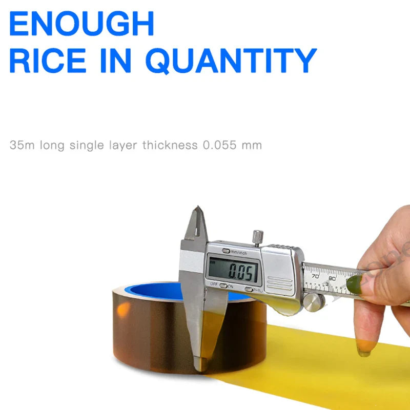 High Temperature Polyimide Tape | 400°C Heat Resistant Insulation Tape for PCB Circuit Board Battery Repair