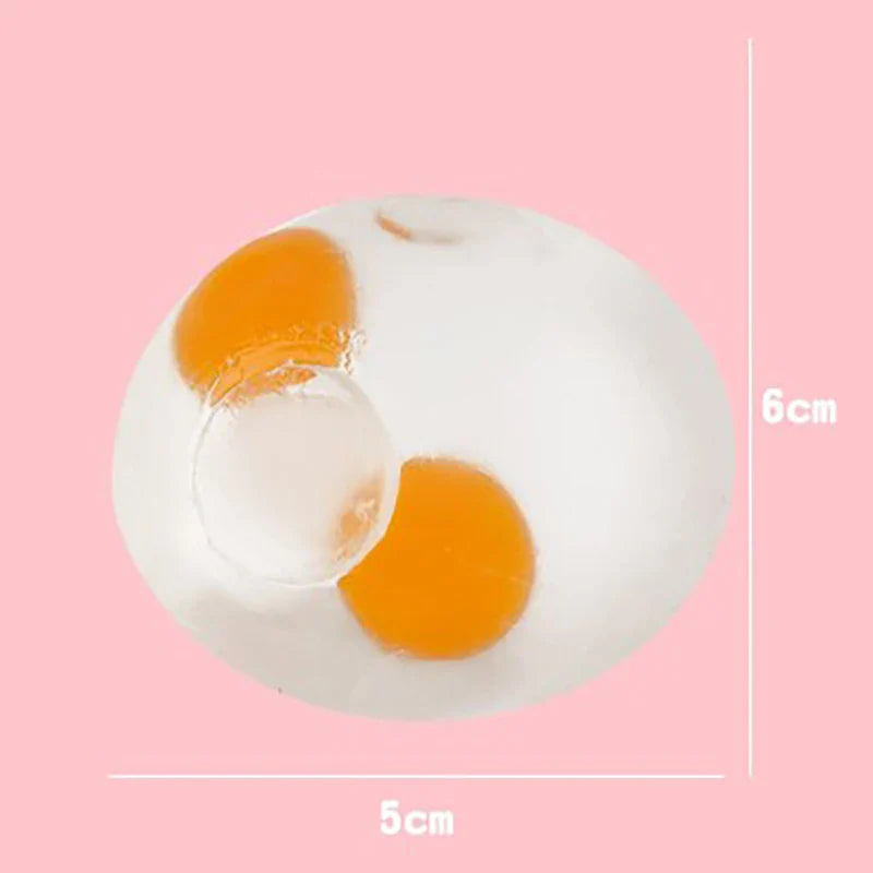 1PC Tricky Decompression 3D Egg Pinch Ball | Silicone Push Bubble Stress Relief Toy