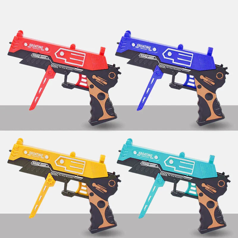 Continuous Fire Rubber Band Pistol | Foldable Toy Gun for Target Practice