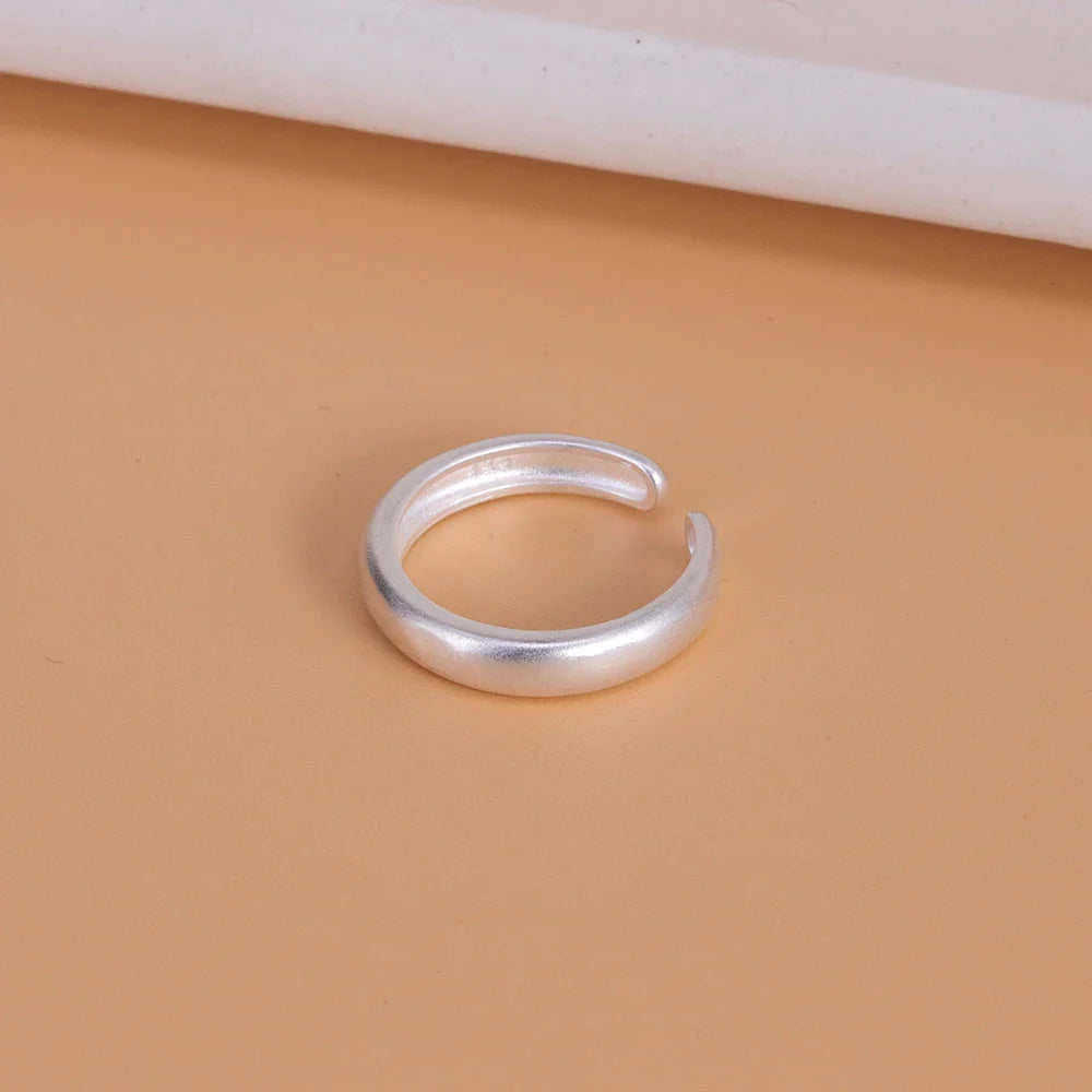 VENTFILLE 925 Sterling Silver Geometric Multilayer Round Bead Ring | Fashion Punk Temperament Jewelry