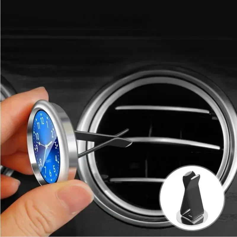 Car Clock Luminous | Mini Auto Stick-On Digital Watch for Dashboard