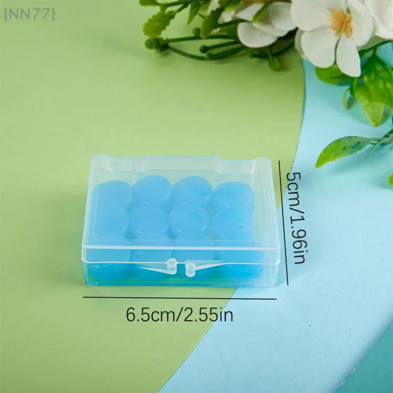 Multi-Purpose Silicone Earplugs (12 Pack) | Moldable Design for Swimming, Sleeping & Noise Cancelling