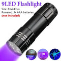 UV LED Flashlight Portable Blacklight | 365/395nm Dual Wavelength Pet Urine Detector
