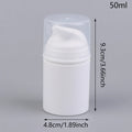 Airless Cosmetic Travel Size Vacuum Pump Bottles | Refillable Emulsion Dispenser Set
